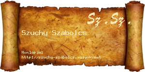 Szuchy Szabolcs névjegykártya